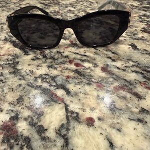 Balenciaga Black Cat-Eye Sunglasses